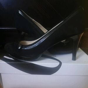 Nine West Black suede heels